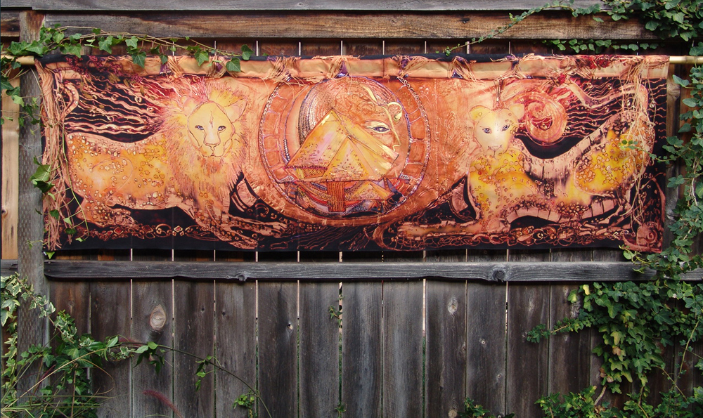 Guardian Lions Tapestry