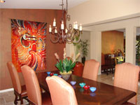 Caracol Wallhanging in the dining room