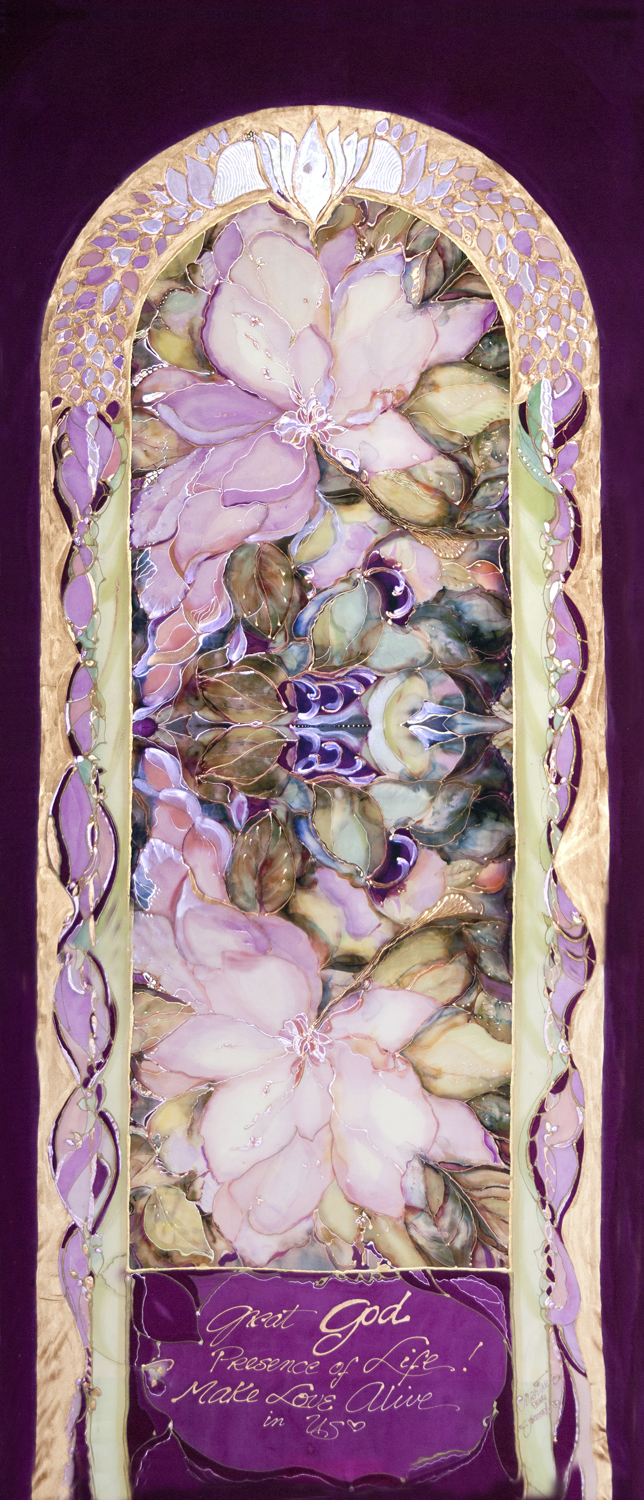 Chartres Double Magnolia Silk Tapestry